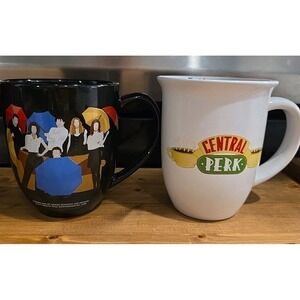(2)‎ Friends Mug "I'd Rather Be Watching Friends" 15oz & Central Perk 16oz